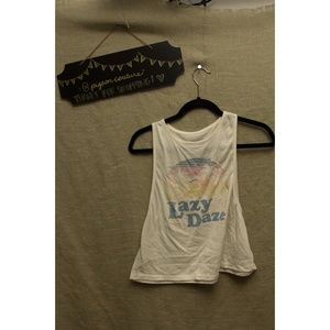 Vintage look cropped tank